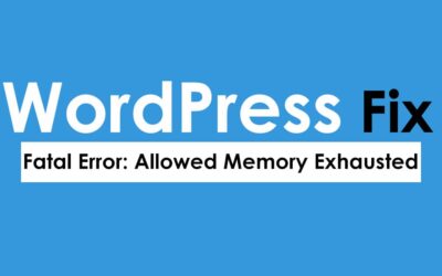 How to Fix Fatal Error: Allowed Memory Exhausted