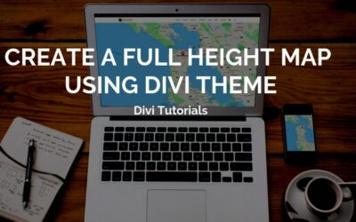 Create a Full Height Map Using Divi Theme